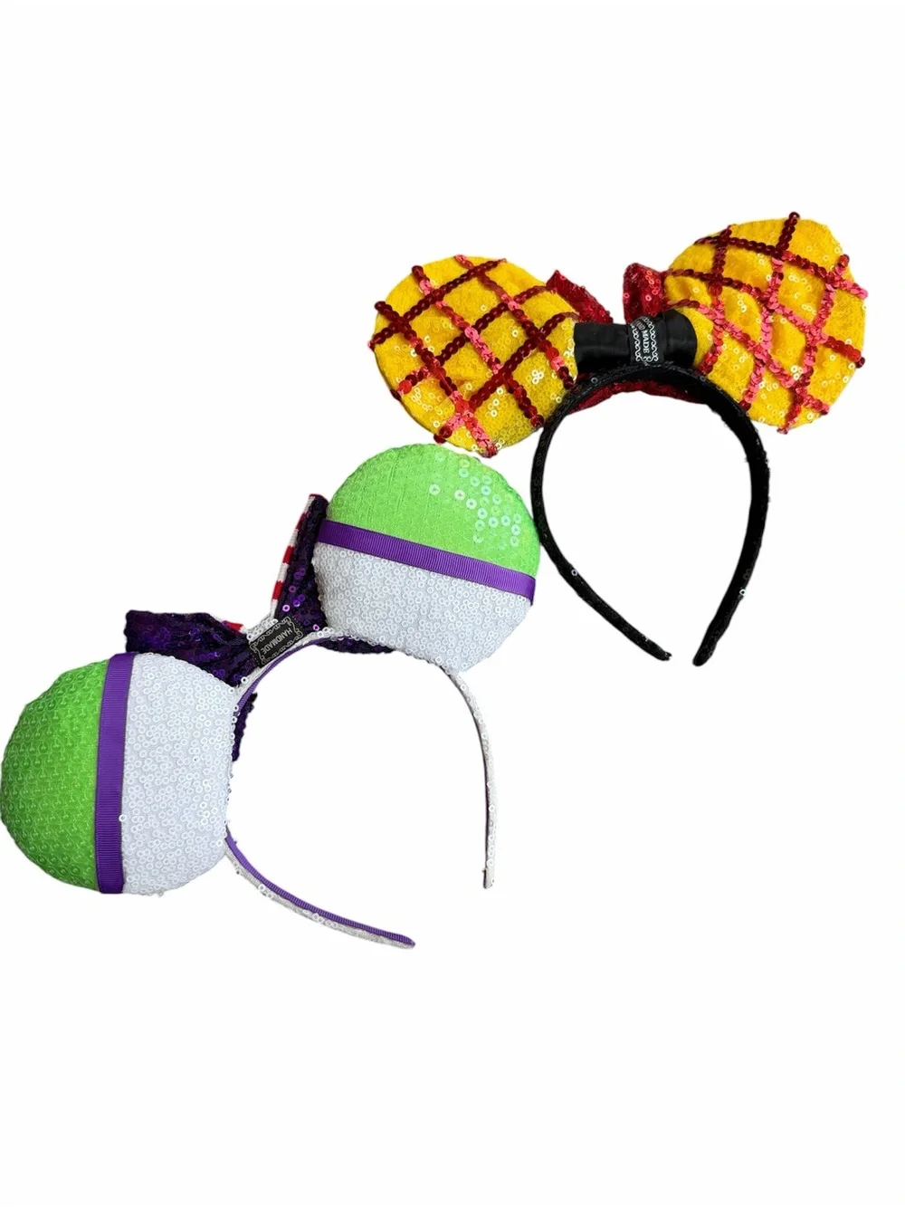 Set of 2 Sequin Toy Story Inspired Kids Mouse Ear Headband
